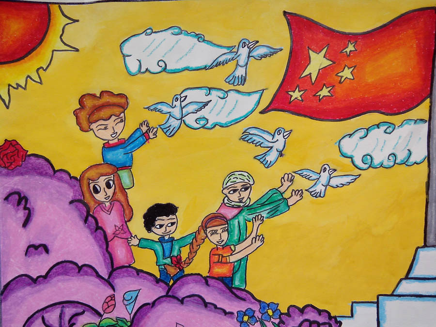 感恩祖国从小做起主题绘画比赛简讯